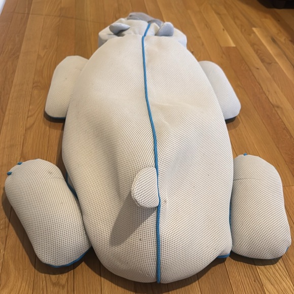 BIG JOE Large Pool Petz 3ft Gray/Blue Bean Toy Polar Bear - Picture 5 of 10